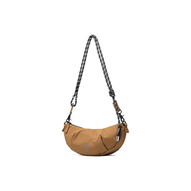 Lee Fabric Shoulder Bag, Crossbody Bag Wood Leaf Brown/Cloud Gray/Light Gray Purple-1