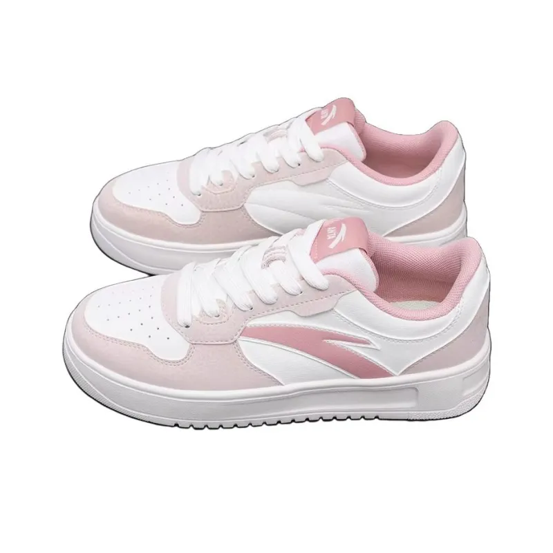 Anta Slip Resistant Shock Absorbers Low Top Skateboard Shoes Women's Lilac Pink-1