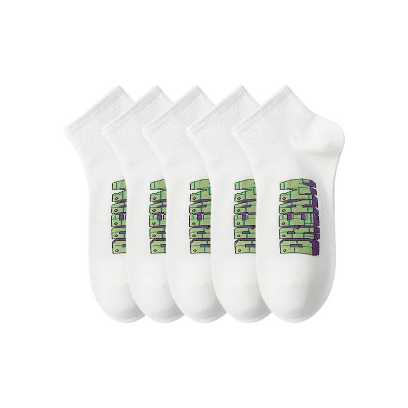 TLXT Ankle Socks Men's Sports Casual, Soft Comfortable And Breathable Anti Microbial-5