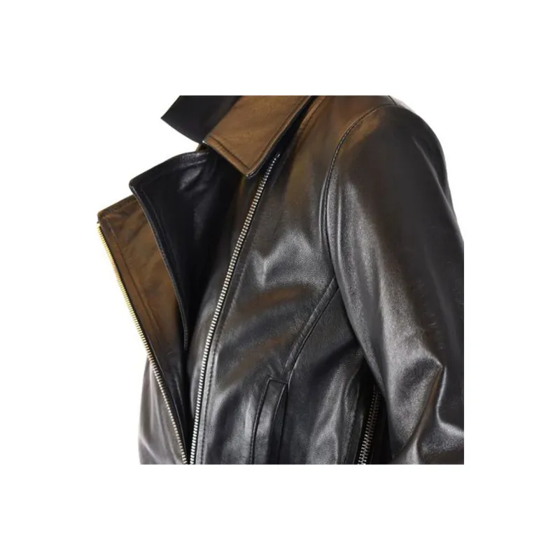SportMa Leather Jacket Women's Black-3