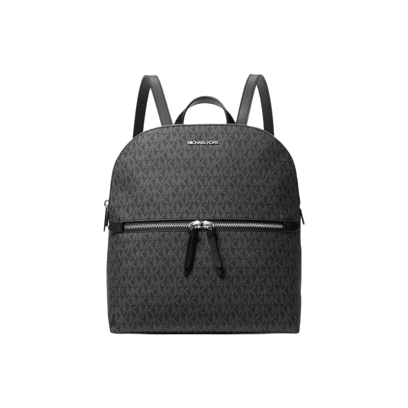 MICHAEL KORS Canvas Backpack Medium Size Unisex Black-0