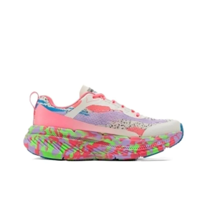 Skechers Women's GO Series Wear resistant And Lightweight Low Top Running Shoes Women's Pink Green-1
