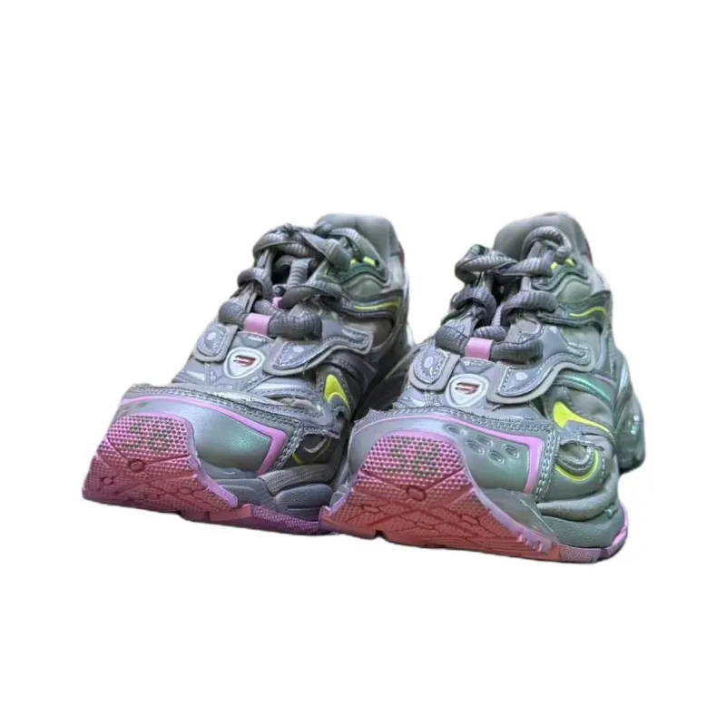 Balenciaga Runner2.0 Low Top Chunky Sneakers Women's Gray-2
