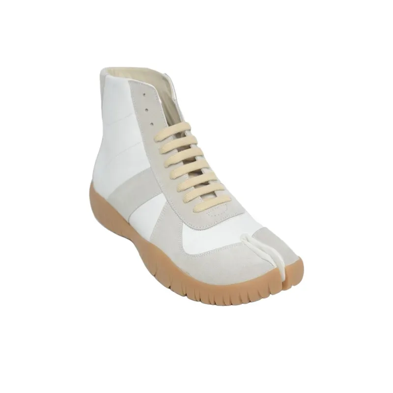 Maison Margiela Tabi High Top Casual Shoes Men's White-3