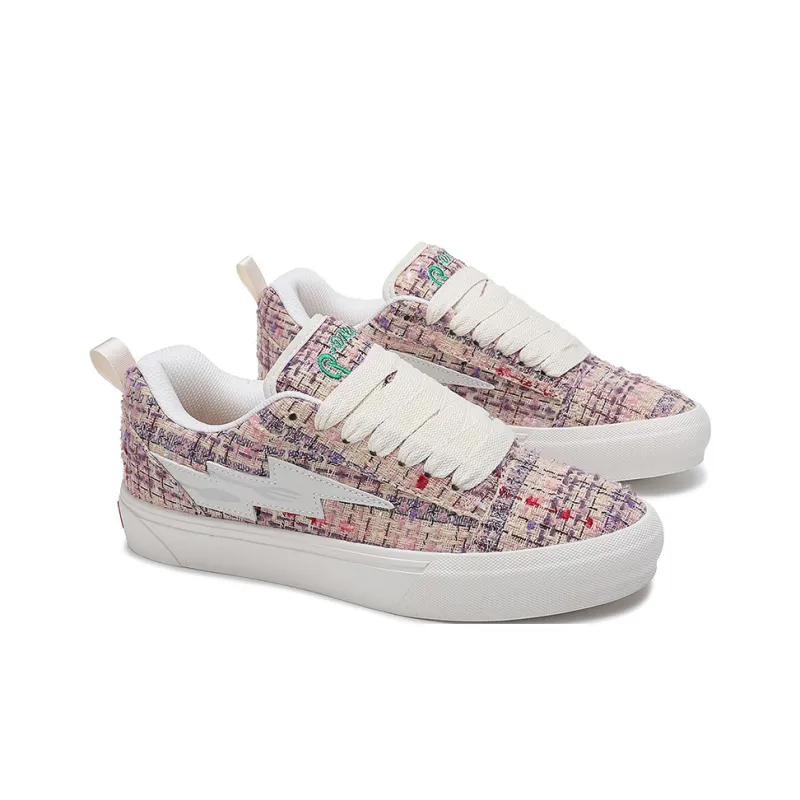 Faterri Non slip Lightweight Low Top Coverage Height Increasing Skateboard Shoes Unisex-23