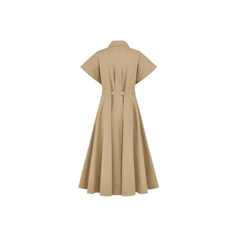 DIOR Dioriviera Short Sleeved Dress Women's Beige-1
