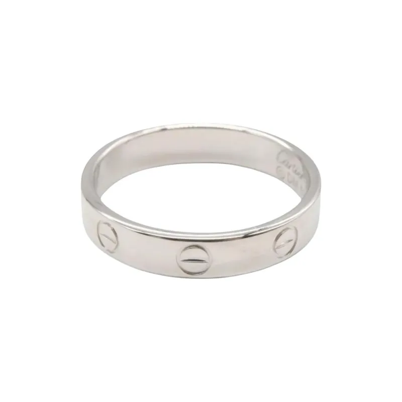 Cartier 2010s 18K White Gold Mini Love Ring-1