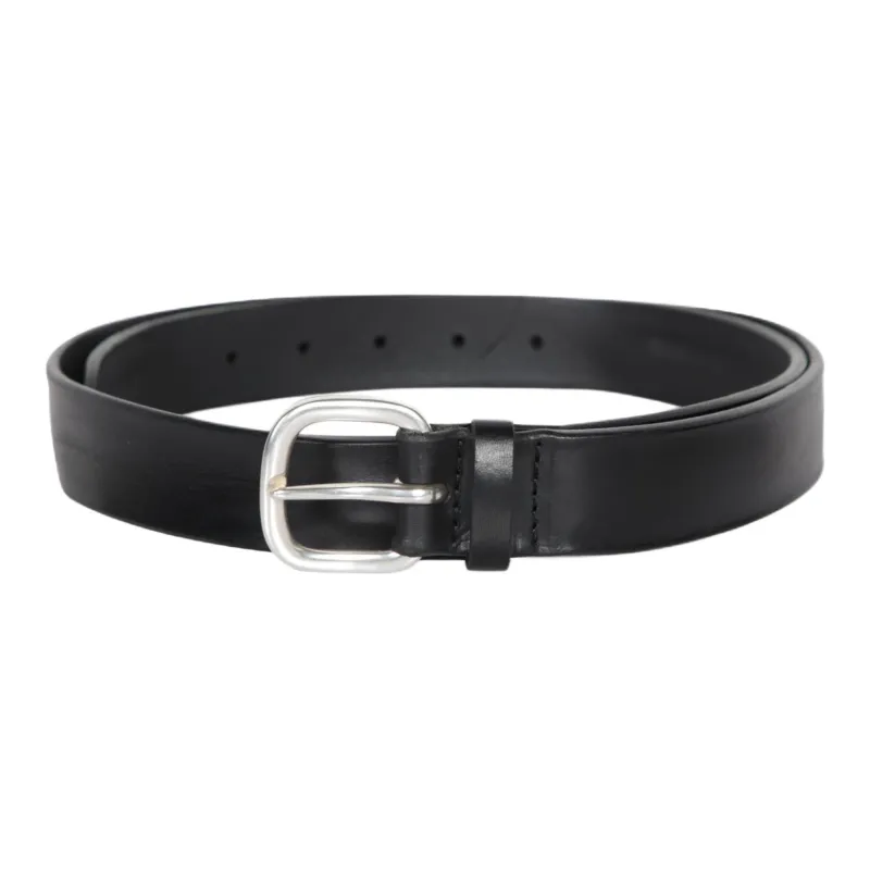 ORCIANI Leather, Metal Leather Belts Men's Black -0
