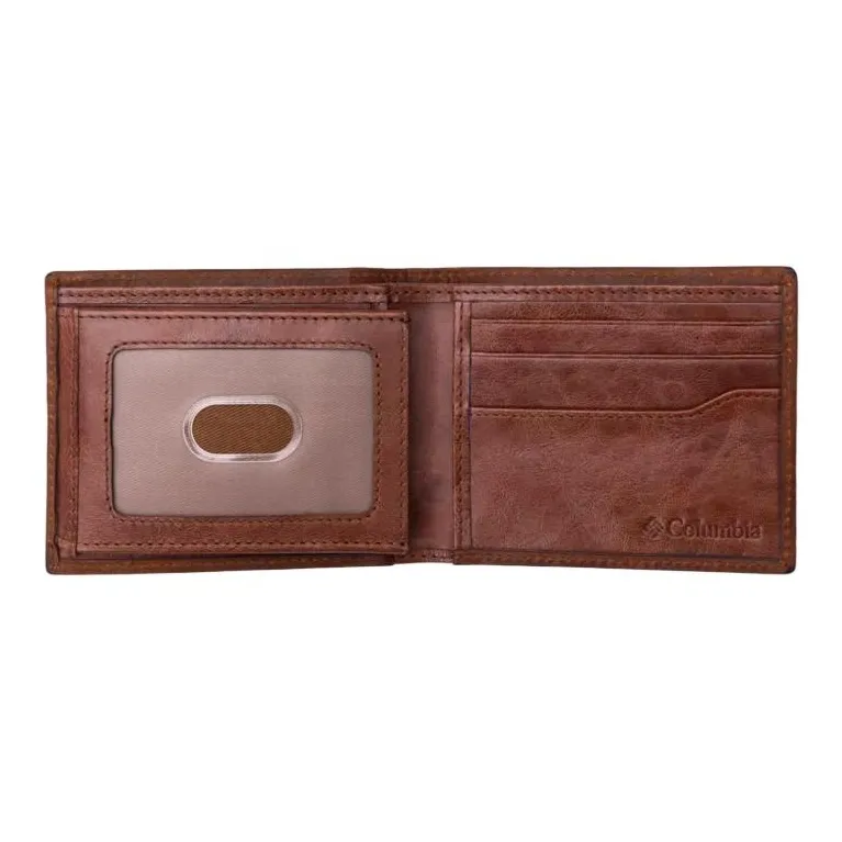 Columbia Leather Wallet Men's Brown-2