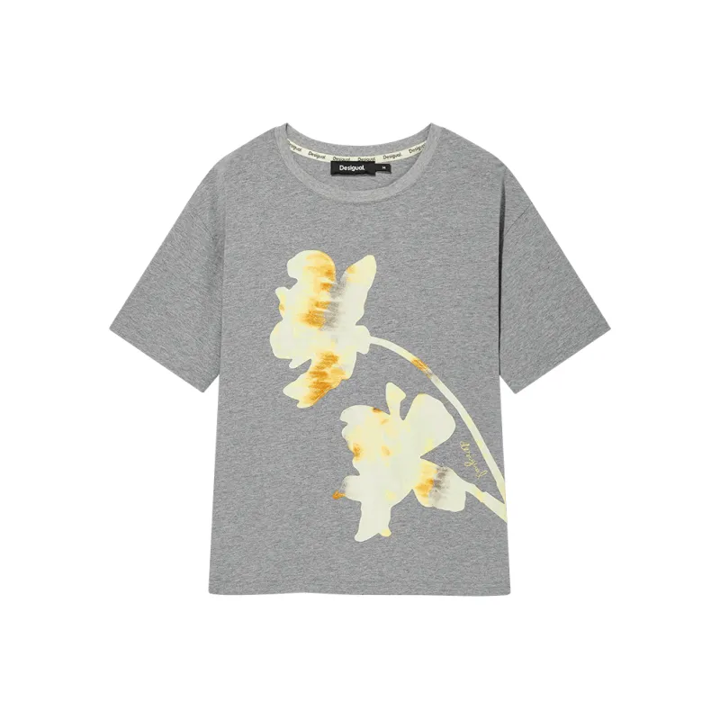 Desigual T Shirts Women's Gray-0