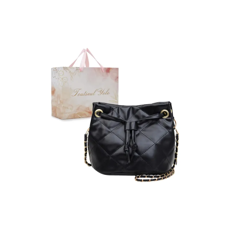 TOUTSEUL YOLO PU Crossbody Bag, Shoulder Bag Women's White/Khaki/Black/Rose Red-7