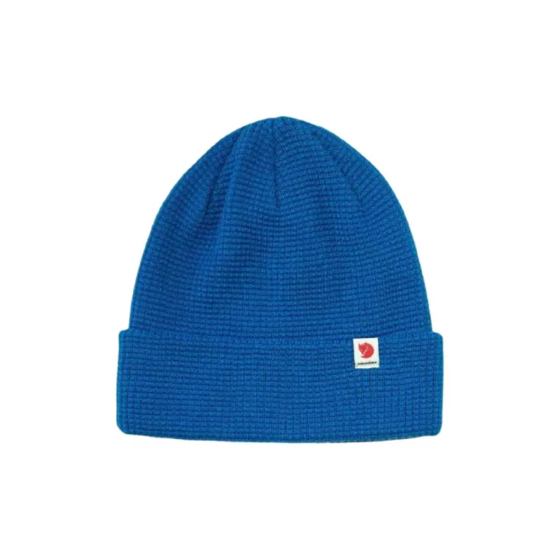 Fjallraven Recycled Polyester, Fabric, Knitted Fabric Beanies Unisex Blue-1