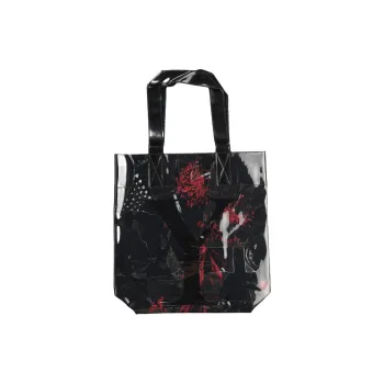 Yohji Yamamoto Fabric Tote Bag, Handbag Unisex Black