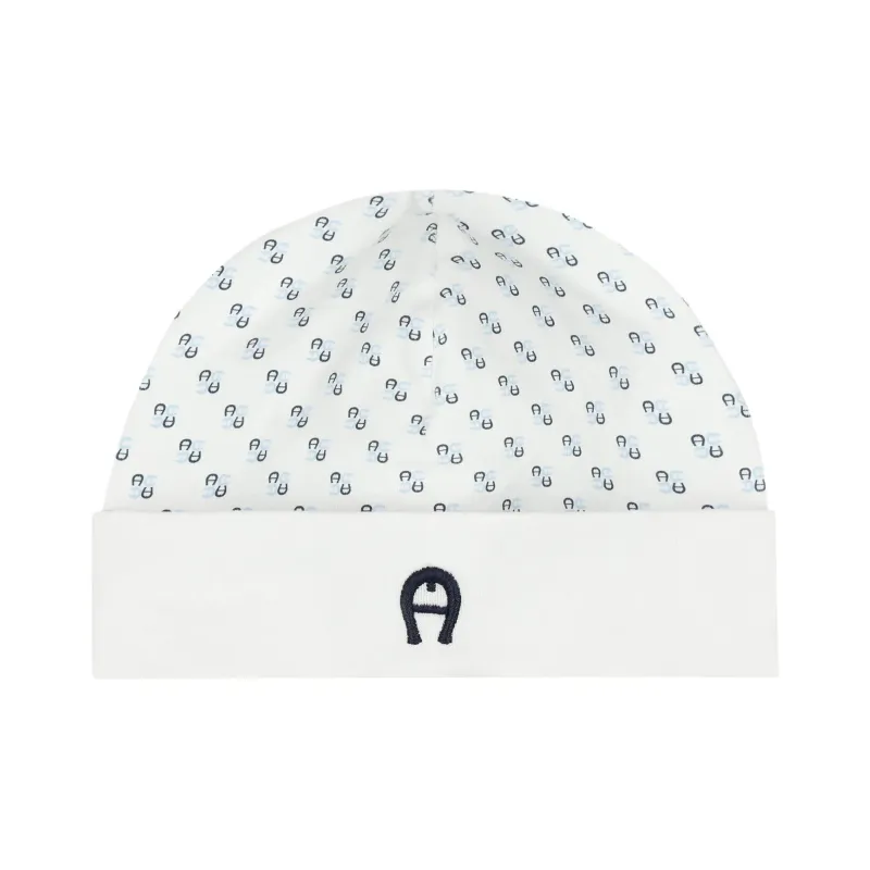 Aigner Kids Monogram print Beanie-0