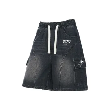 Qnxeey Denim Shorts Unisex