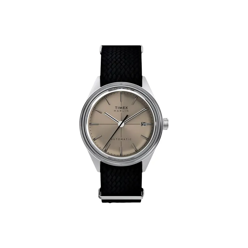 TIMEX Wrist Watch Automatic Mechanical Movement Fabric Strap 38mm Gray Dial Men's Watches-0
