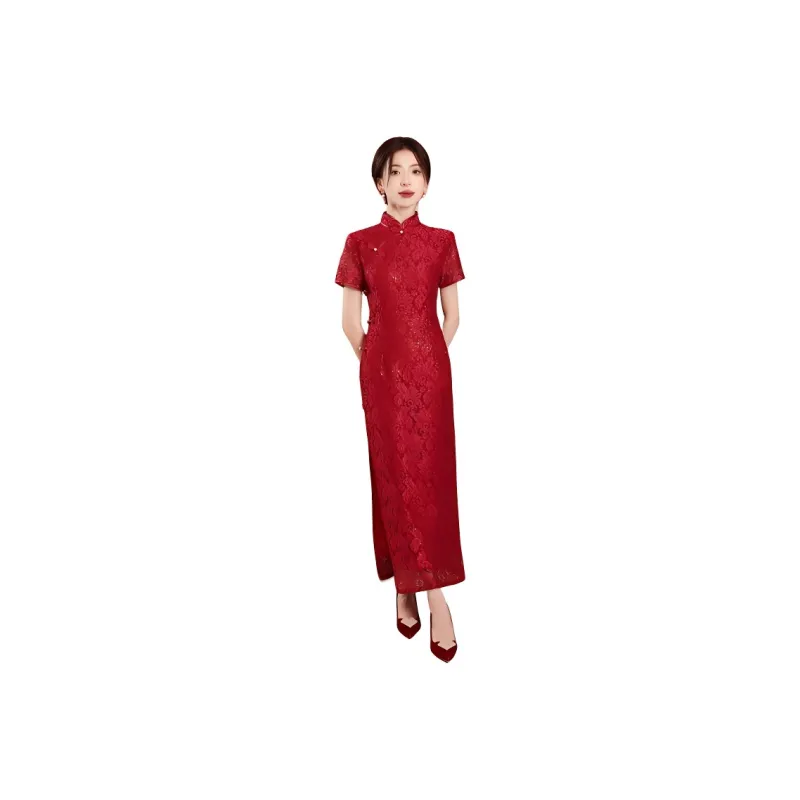 ENEESSI Cheongsams Women's Red-0