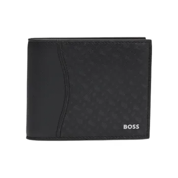 HUGO BOSS Leather Wallet Men's Black