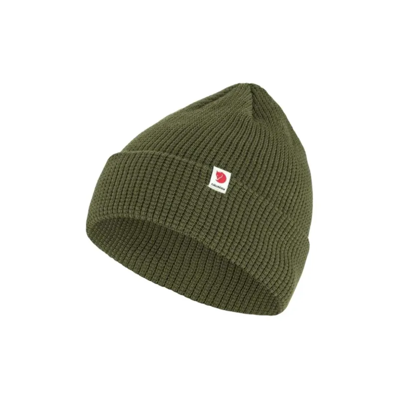 Fjallraven Recycled Polyester, Knitted Fabric Beanies Unisex Green-0