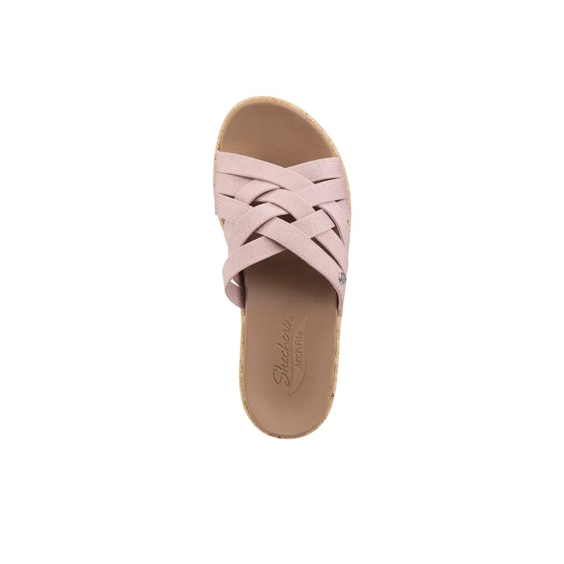 Skechers ARCH FIT BEVERLEE Slide Slippers Women's Pink-2