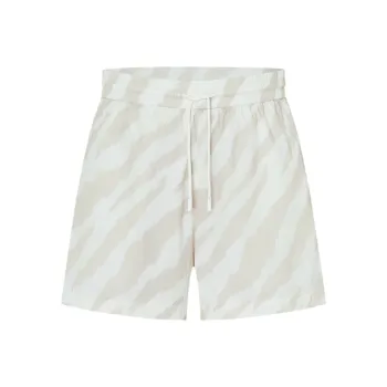 MO&CO Casual Shorts Women's Two Tone Zebra Print