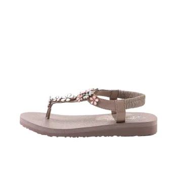 Skechers Meditation One Strap Sandals Women's Brown