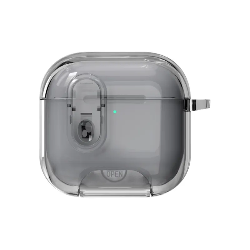 Yoobao Compatibility AirPods4 TPU Transparent Lock With Instant Stands Impact Resistant Headphone Set-10