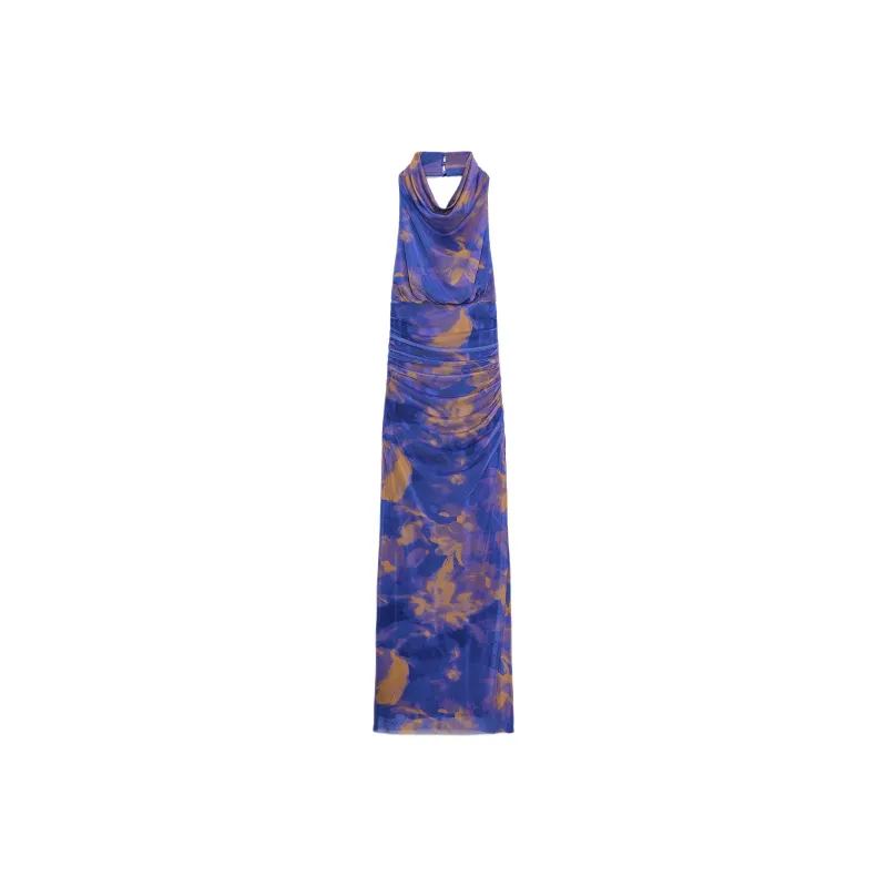 ZARA Sleeveless Dresses Women's Dark Purple-0