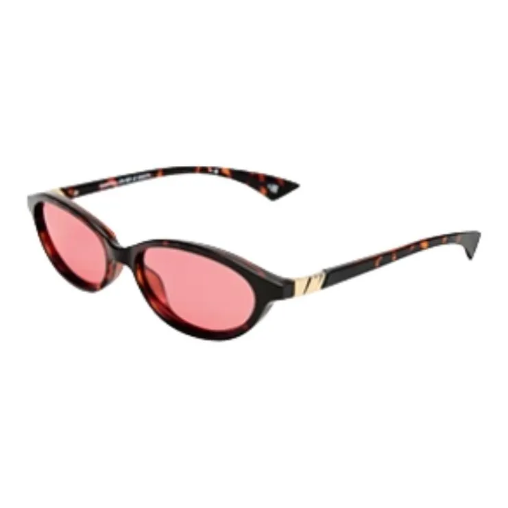 Le Specs Not Included BPA Polymer Material Oval Sunglasses Women's Black-2