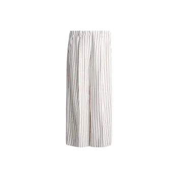 H&M Suit Trousers Women's White/Brown Stripes