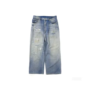 NOTHOMME Monterest Shun Time Wilderness Jeans Unisex Yellow Mud Washed