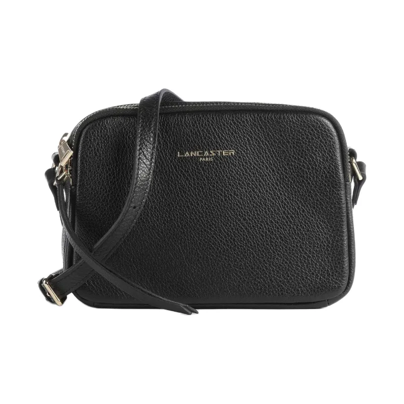 Lancaster Grain Cow Leather Shoulder Bag, Crossbody Bag Women's Black-0