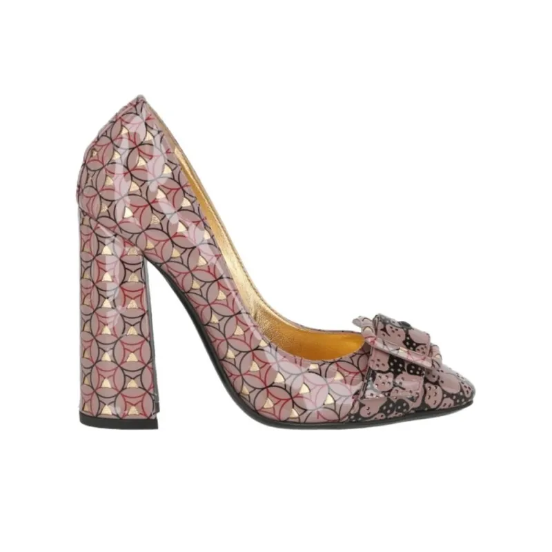 Bottega Veneta Chunky Heel High Heels Women's Pink-1