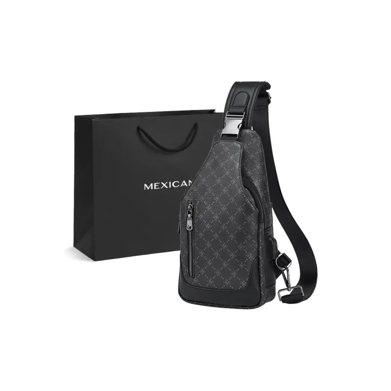 MEXICAN Pvc Crossbody Bag, Shoulder Bag, Sling Bag Men's-0