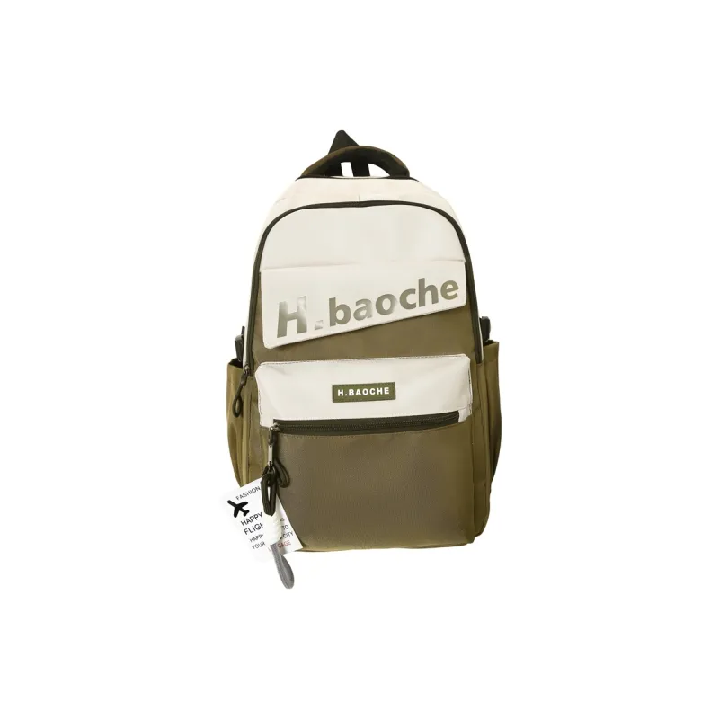 Wolfhorse Nylon Backpack Unisex Black/Green/Blue/Gray/Brown/Khaki-6