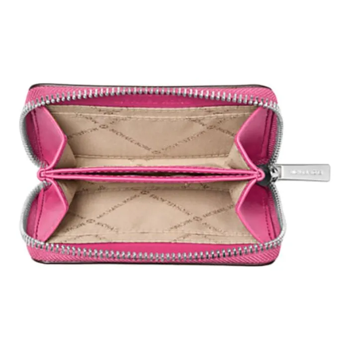 MICHAEL KORS Jet Set Travel PU Polyurethane Wallet Medium Size Women's Pink-2