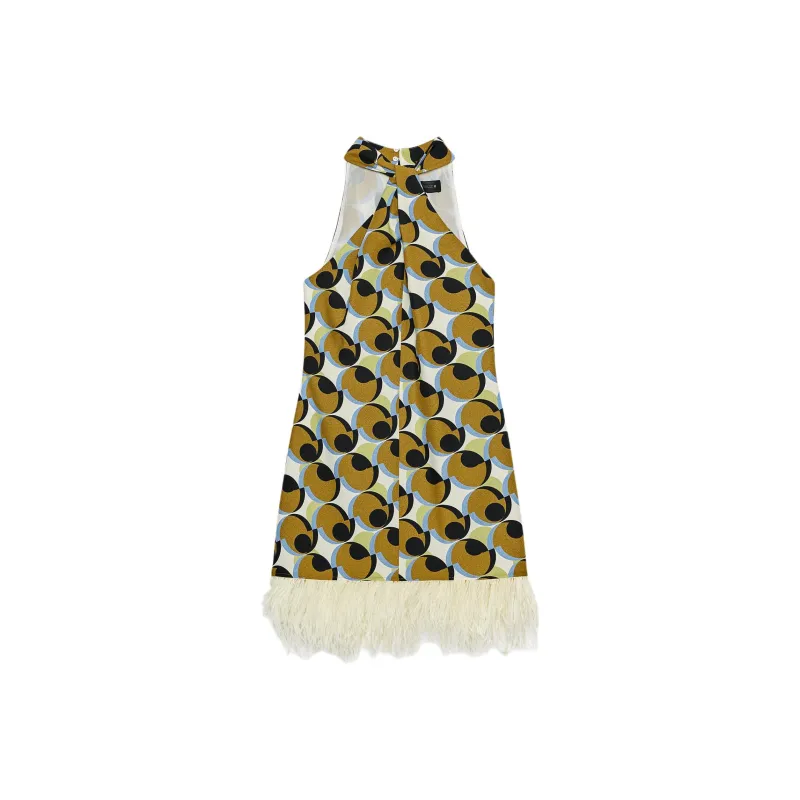 ZARA Sleeveless Dresses Women's Print-0