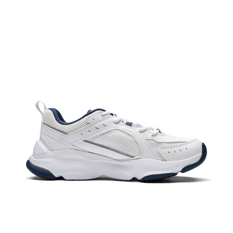 Kappa Abrasion Resistant Breathable Slip Resistant Low Top Running Shoes Unisex White Blue-1