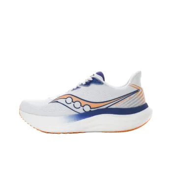 Saucony Triumph 23 Anti Slip Wear Resistant Low Top Running Shoes Men's White