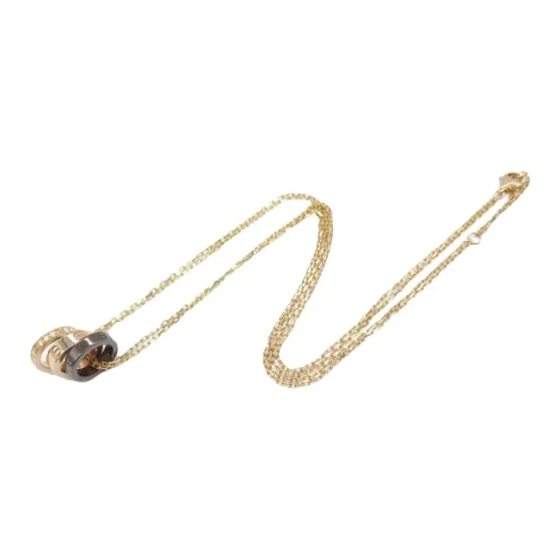 Cartier 2010s 18K Rose Gold Love Diamond Necklace-1
