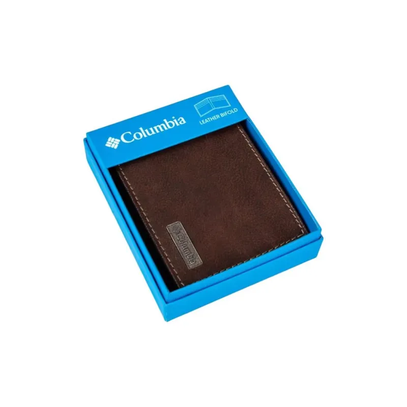 Columbia Genuine Leather Wallet Men's Brown-4