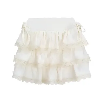 ORIASTAR Casual Short Skirts Women's Apricot