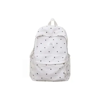 Vack Nylon Backpack Unisex White/Black