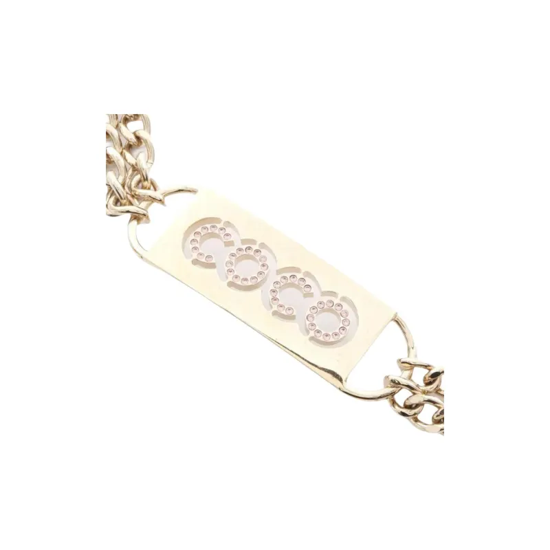 CHANEL Gold Plated Waist Chains Women's Gold Width 0.6cm-1