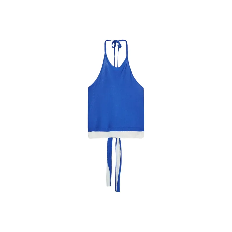ZARA Tank Tops Women's Dark Blue-0