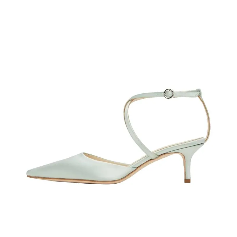 Aeyde Salome Slim Heel High Heels 5cm Women's Light Blue-0