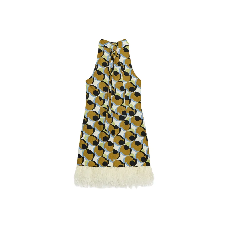 ZARA Sleeveless Dresses Women's Print-1