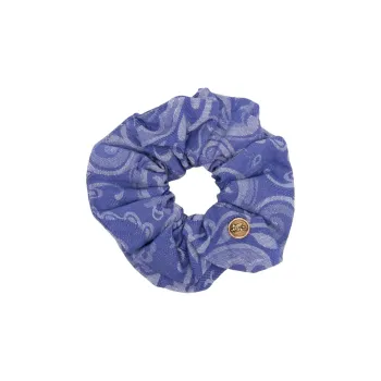 ETRO Zinc Alloy, Cotton, Linen, Denim Hair Tie Women's Blue