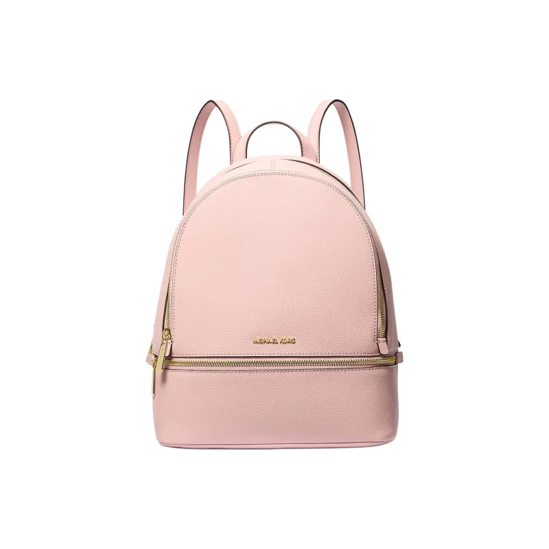MICHAEL KORS Rhea Leather Backpack Medium Size Women's Pink-0