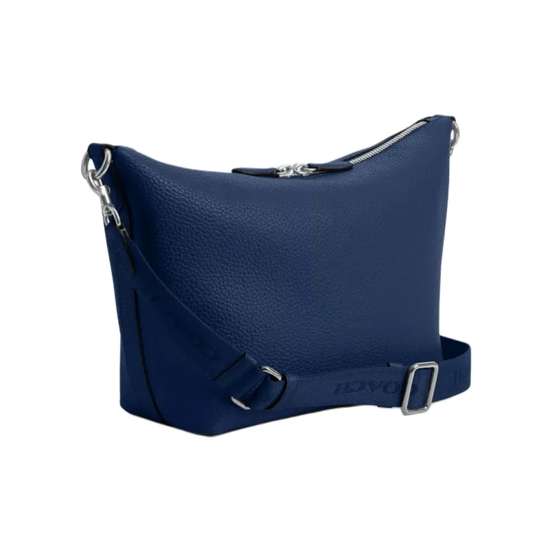 COACH Messenger Leather Messenger Bag, Crossbody Bag, Shoulder Bag Medium Size Men's Dark Blue-1
